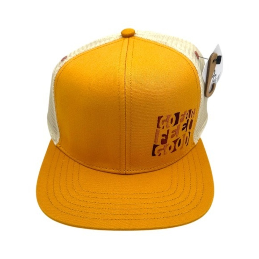 Smartwool Men's Yellow Trucker Hat Go Far Feel Good Mesh Back Adjustable NWT‎